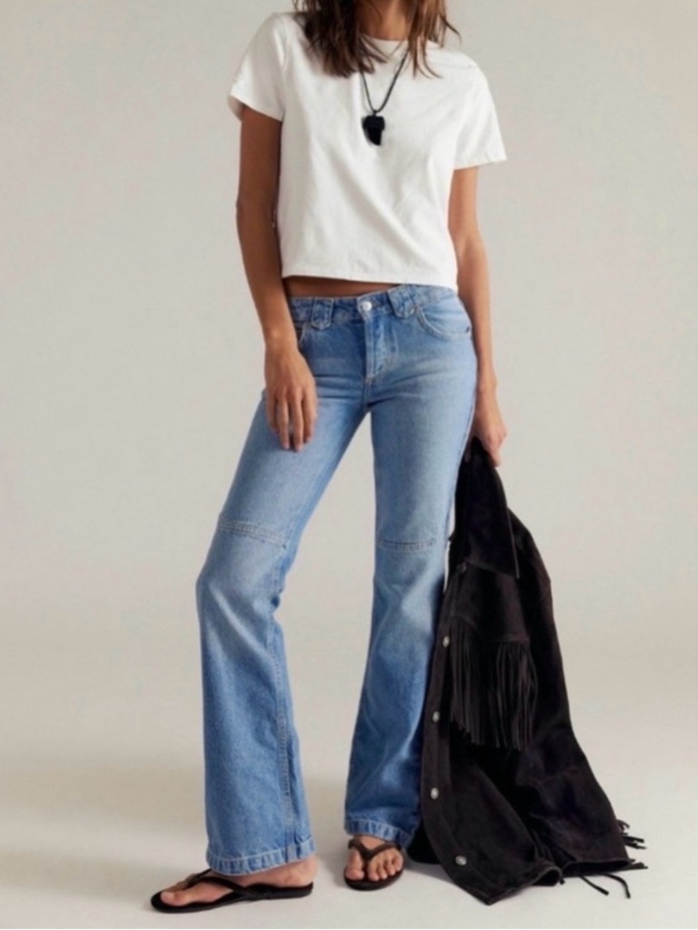NWOT Free People We The Free Flora Low Rise Flare
